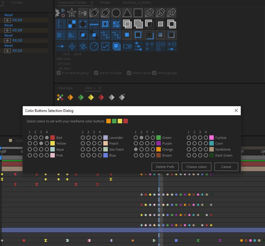 Colored Keyframe Buttons Scripts Screenshot